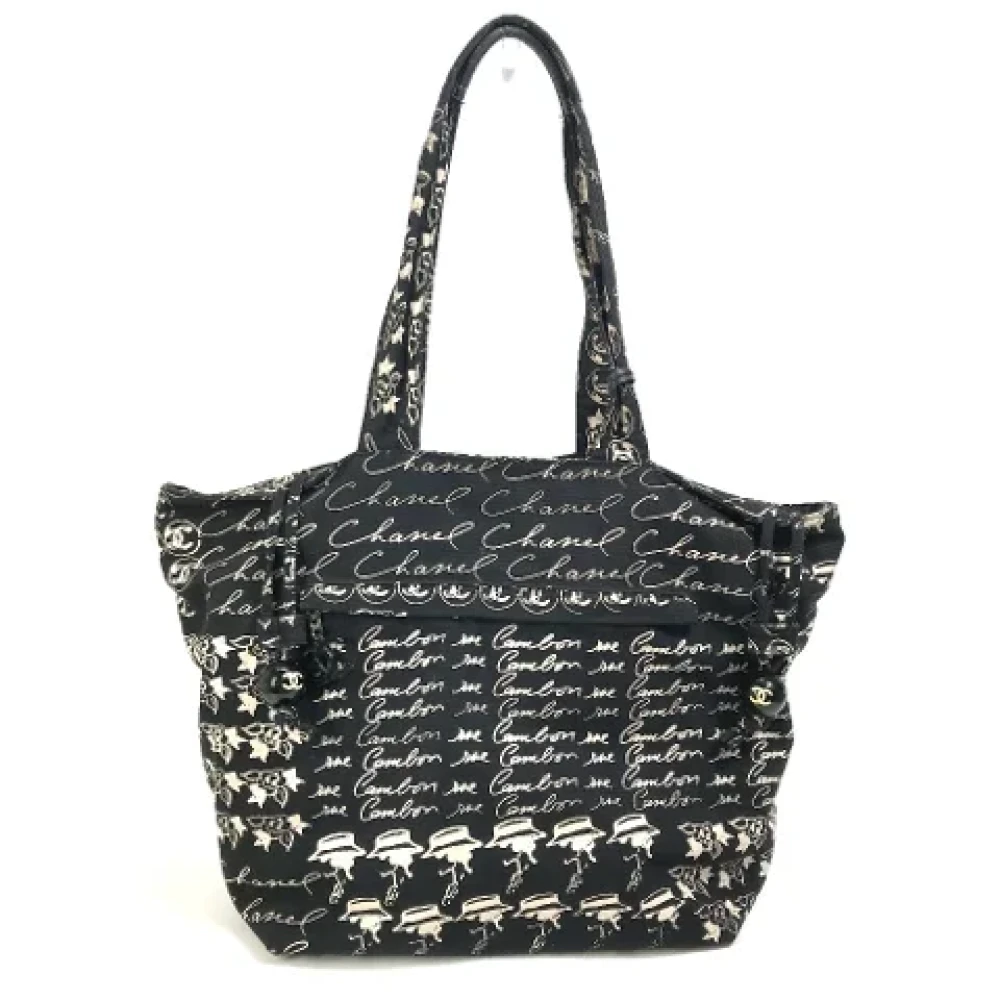 Chanel Vintage Pre-owned Fabric chanel-bags Black Dames