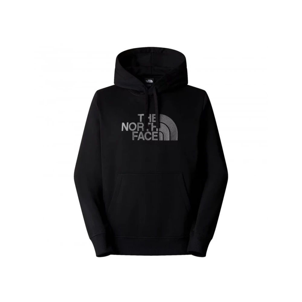 The North Face Geborduurde hoodie met kangoeroezak Black Heren