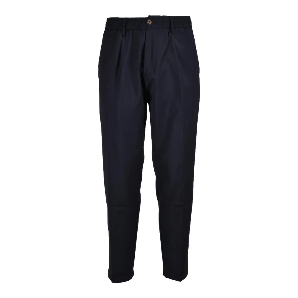 White Sand Elegante Wolmix Stretchbroek Black Heren