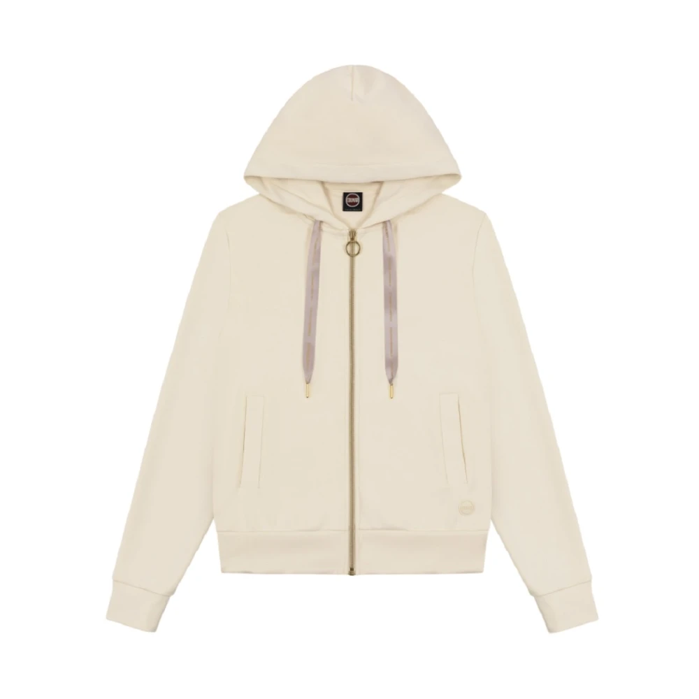 Colmar Gele hoodie extra slim fit Beige Dames