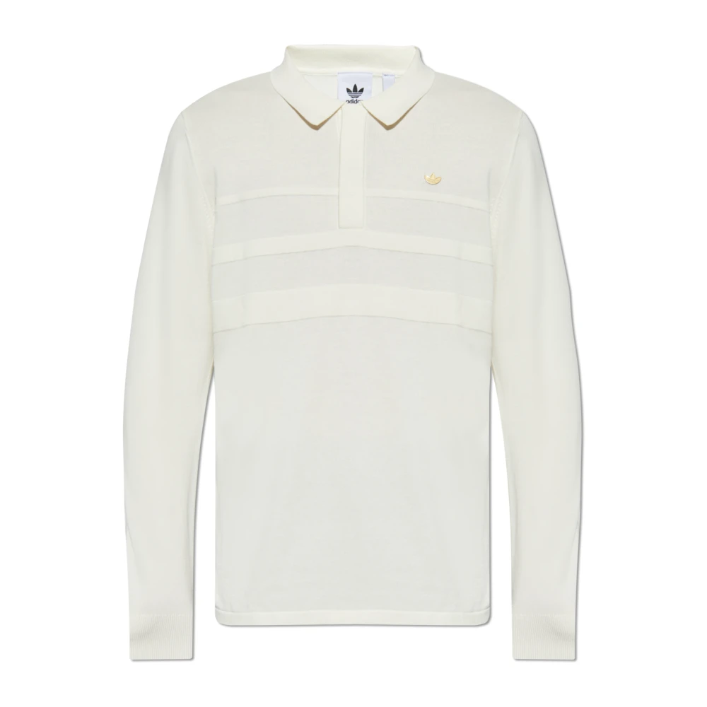 adidas Originals Lange mouw polo White Heren