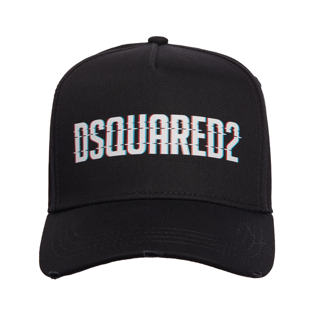 Dsquared2 3D Logo Hoed Black Unisex