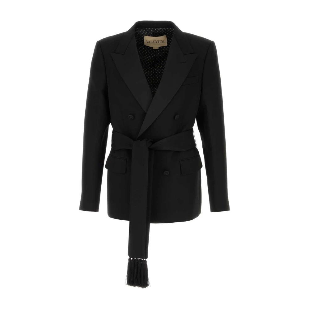 Valentino Garavani Men's Black Wool Blazer - Blazers - Xl - Suits