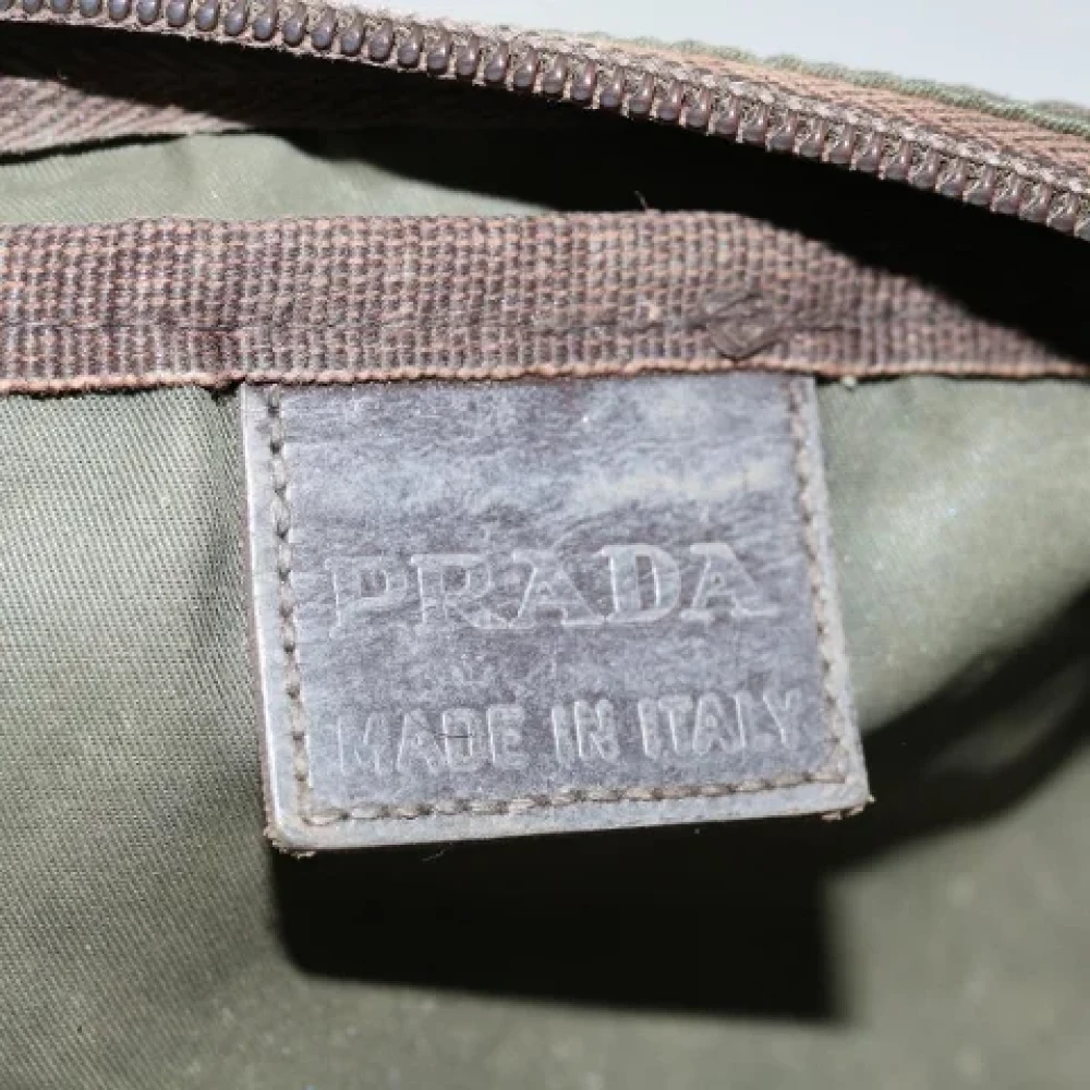 Prada Vintage Pre-owned Fabric clutches Green Dames
