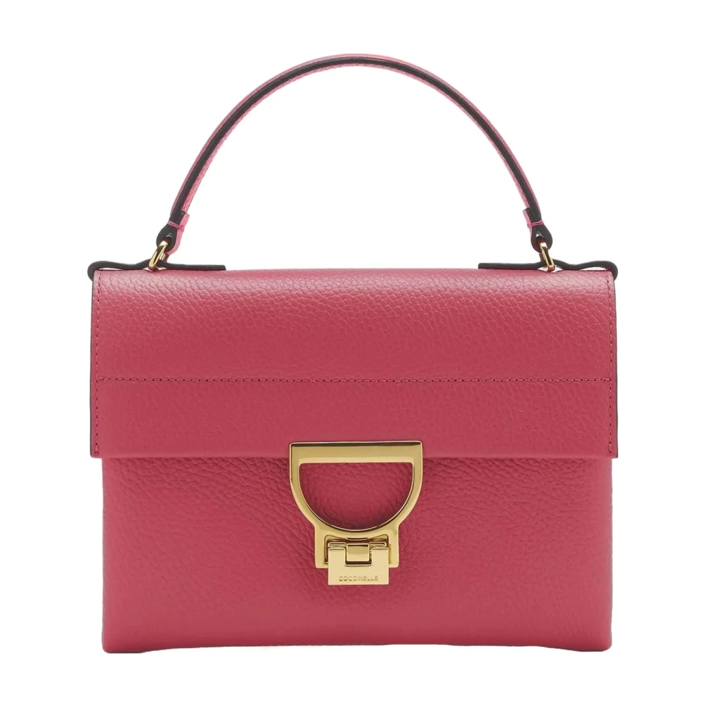Coccinelle Korrelleer Schoudertas met Gouden Details Pink Dames