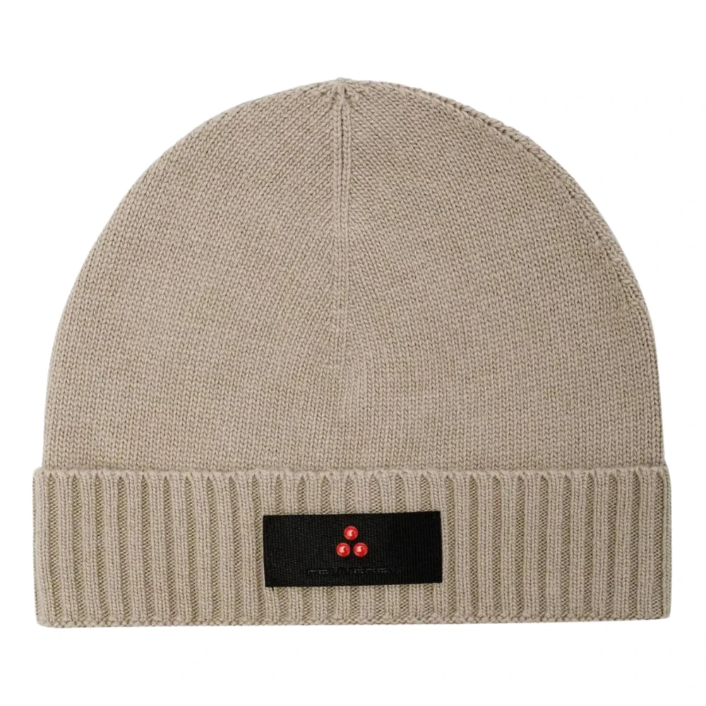 Peuterey Beige Gebreide Muts Silli 04 Beige Heren