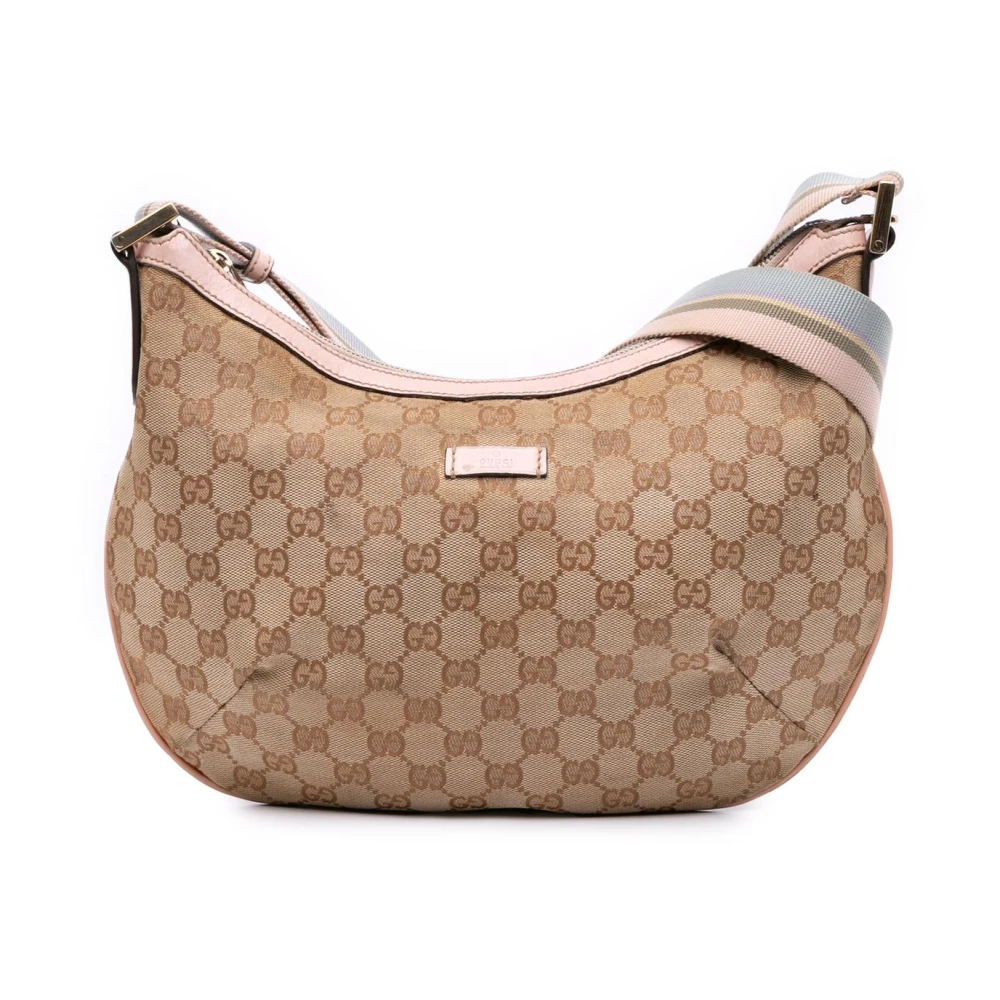 Gucci Vintage Women's Brown Pre-Owned Hobo Shoulder Bag