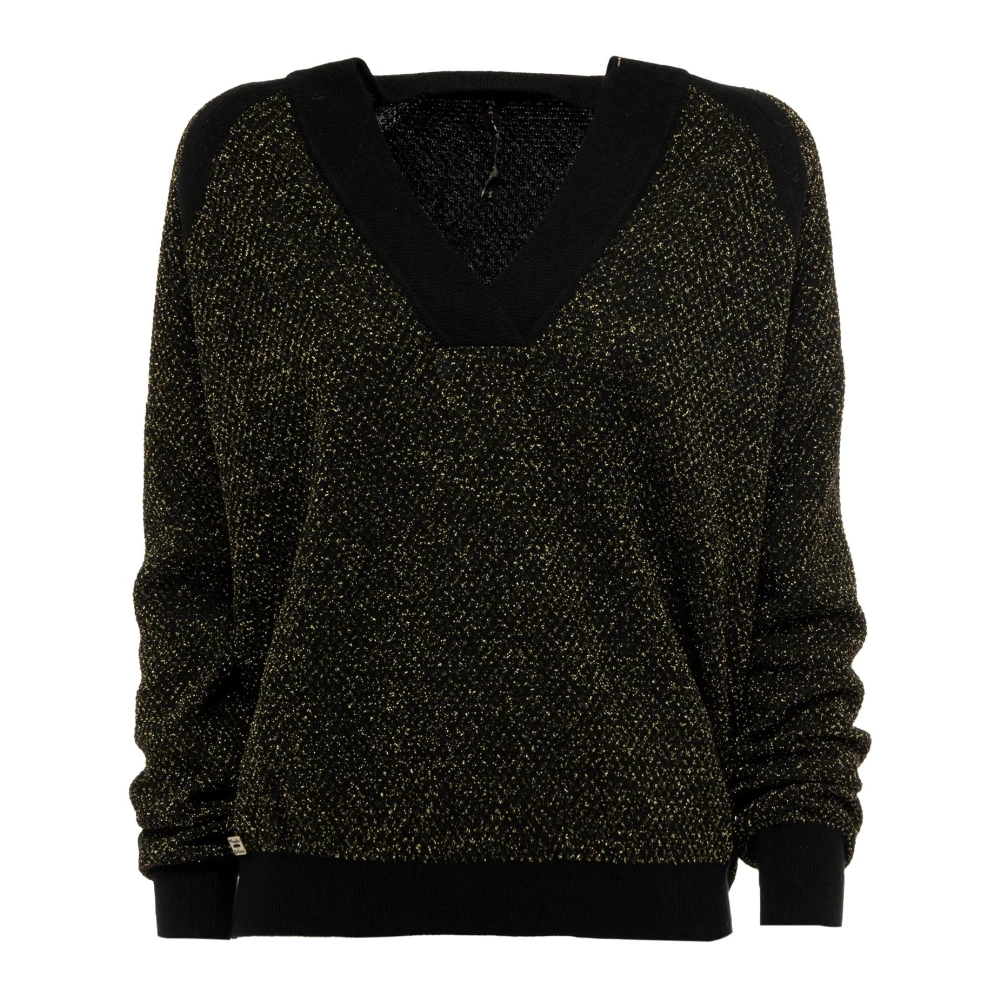 Manila Grace Zwarte Winter Dames Trui Black Dames