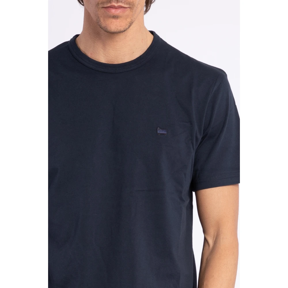 Woolrich T-Shirts Blue Heren