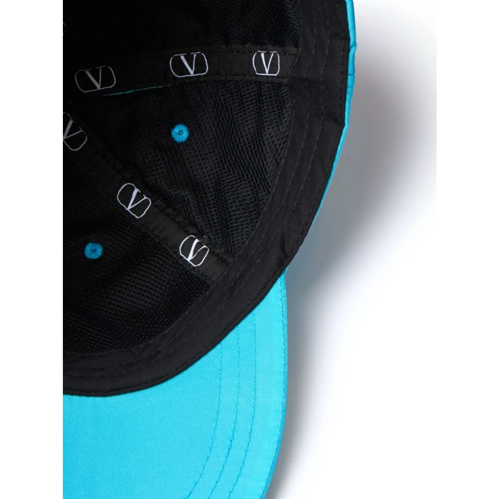 Valentino Garavani Heldere Blauwe VLogo Handtekening Hoed Blue Heren