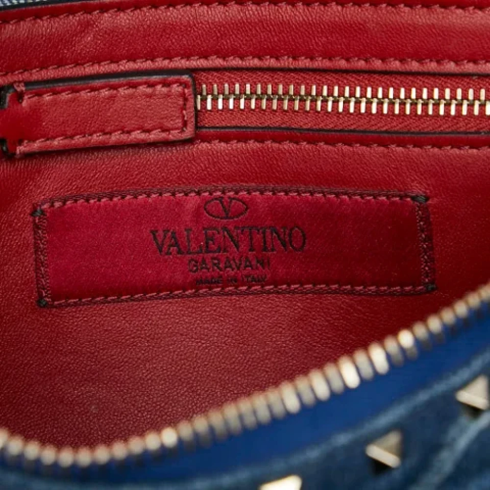 Valentino Vintage Pre-owned Denim shoulder-bags Blue Dames