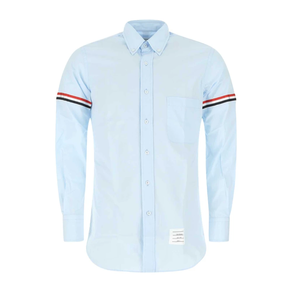 Thom Browne Poederblauw Katoenen Overhemd Blue Heren
