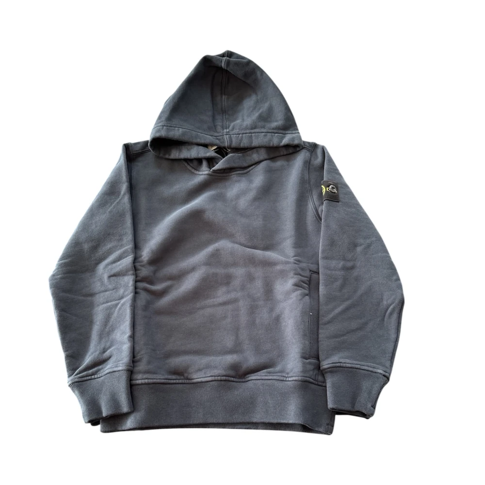 Stone Island 6100003 Hooded Zip-Up Sweatshirt - Unisex - Kids Sweatshirts - Blue - 8 Y | 128 Cm - Kids