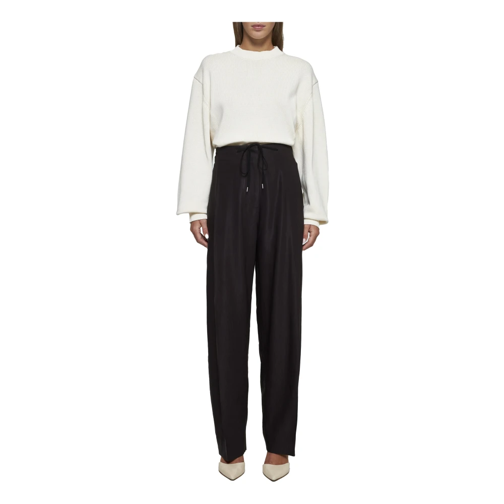 Studio Nicholson Rib Crew Neck Sweaters White Dames