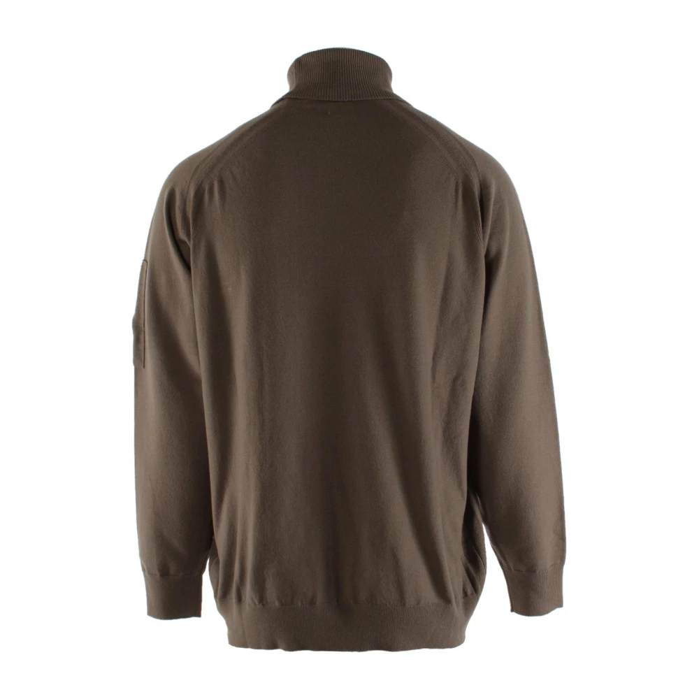C.P. Company Bruine Wolmix Heren Trui Brown Heren
