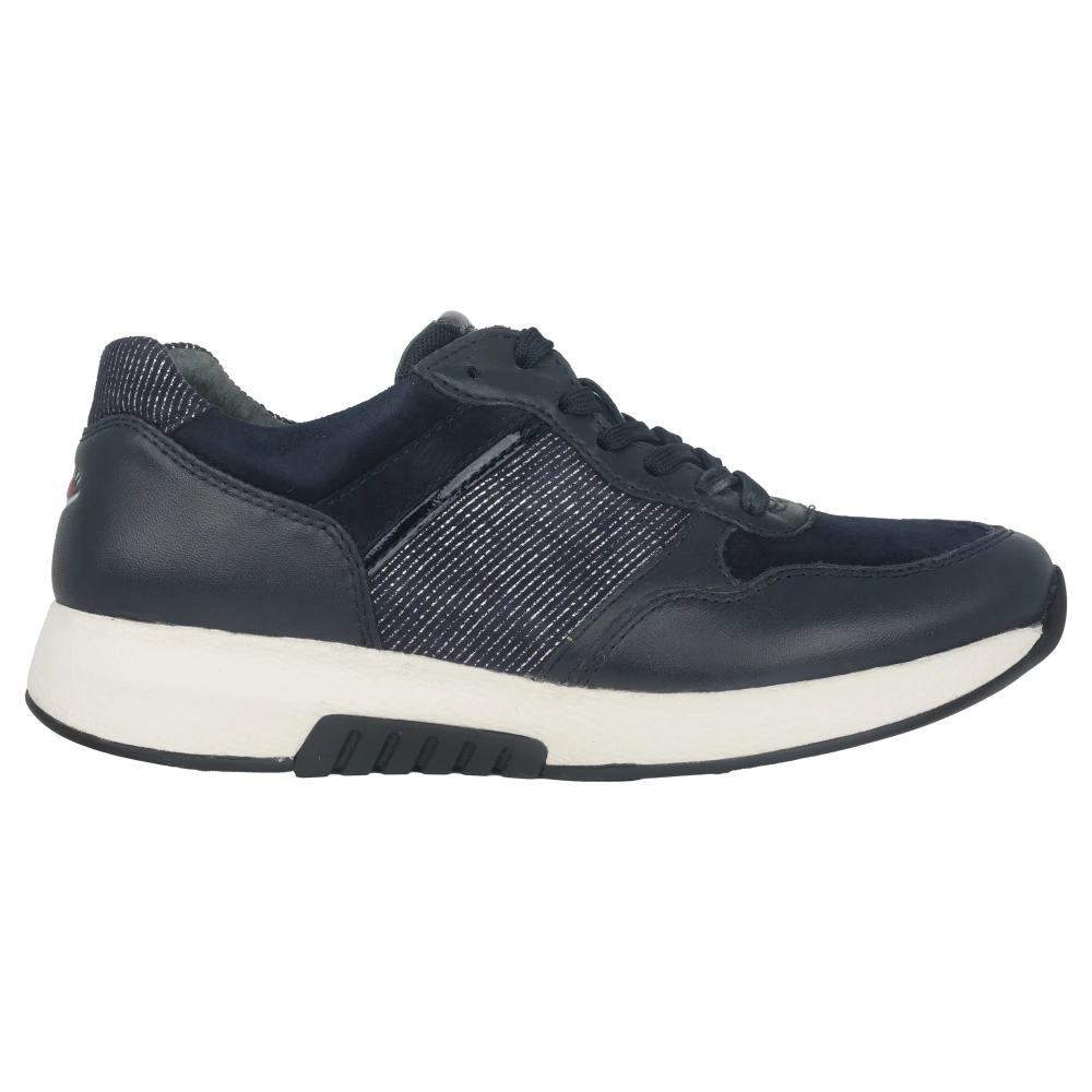 Gabor Blauwe Rollende Sneaker Damesmode Dames Schoenen