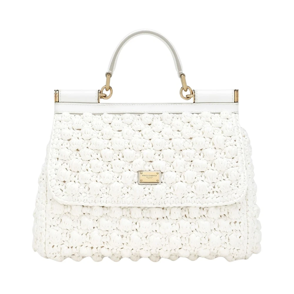 Dolce & Gabbana Stijlvolle Tote Bag met Uniek Ontwerp White Dames