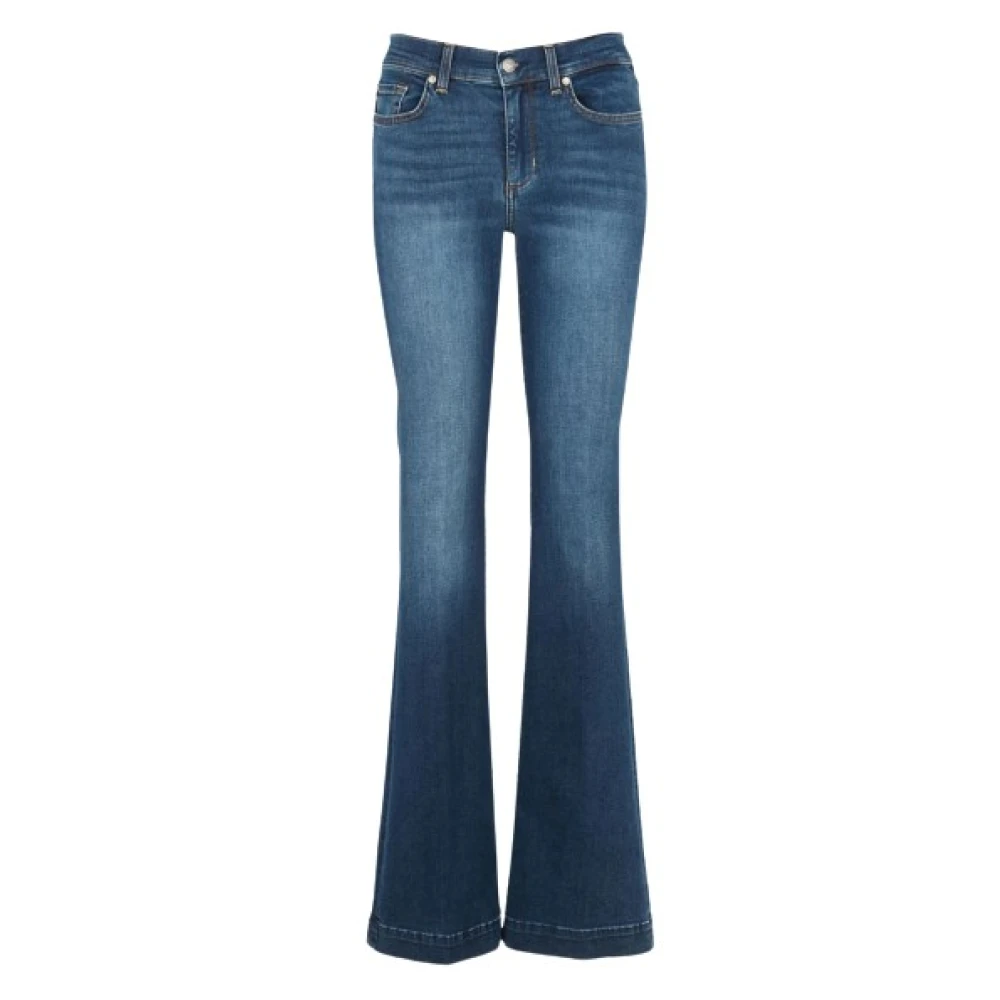 Liu Jo Flared Jeans met Hoge Taille 92% Katoen 6% Elastomultiester 2% Elastaan Blue Dames