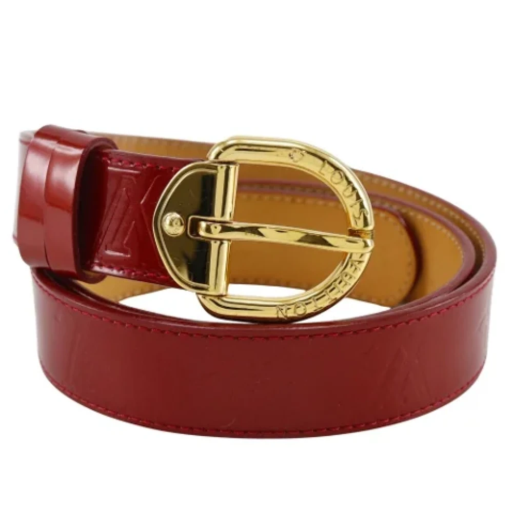 Louis Vuitton Vintage Pre-owned Fabric belts Red Dames