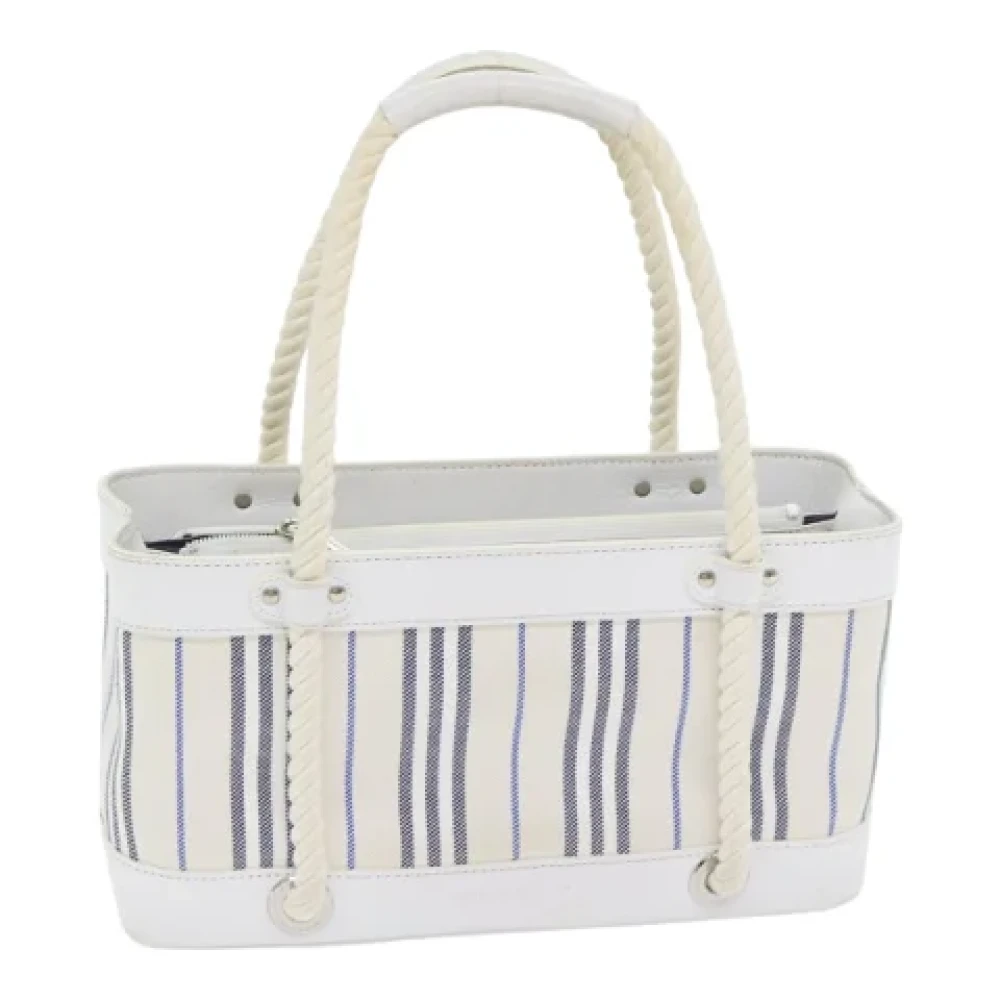 Burberry Vintage Pre-owned Canvas handbags White Dames