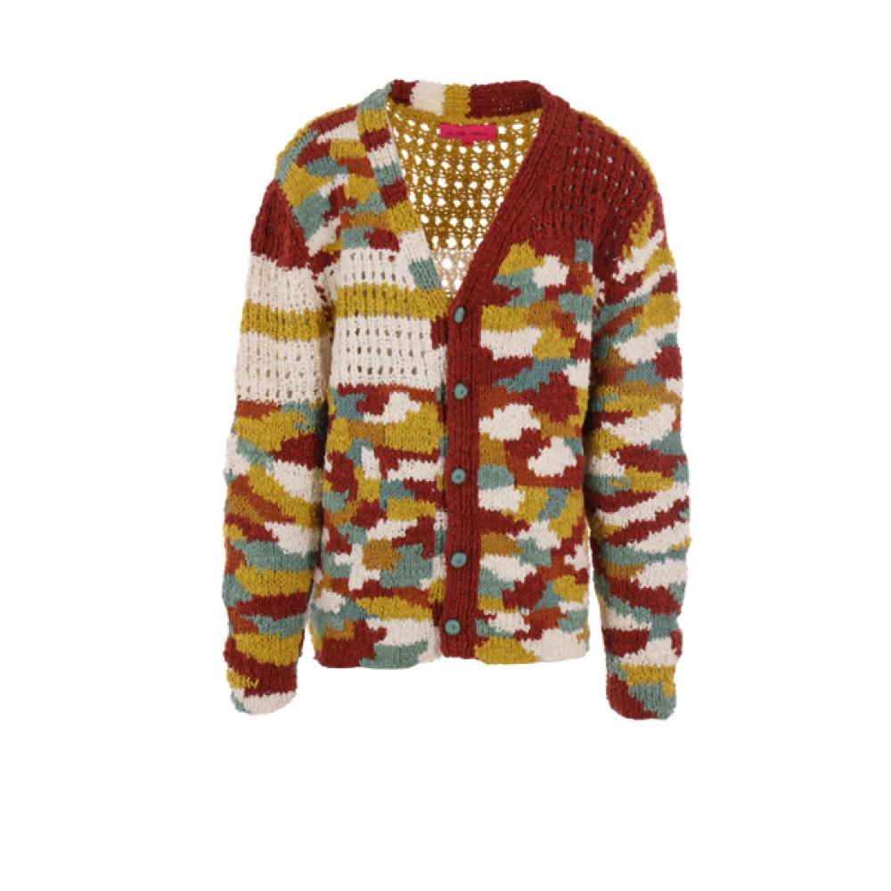 The Elder Statesman Biologisch Katoen Cardigan MultiColour Sweater Multicolor Heren
