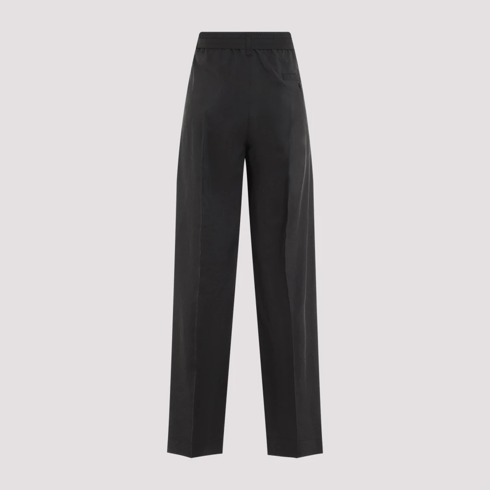 Lemaire Bruine Zijden Broek Elegante Stijl Brown Dames