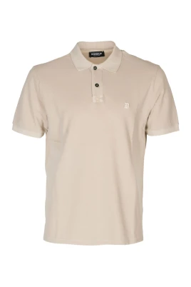 Bomullspolo med broderat logotyp