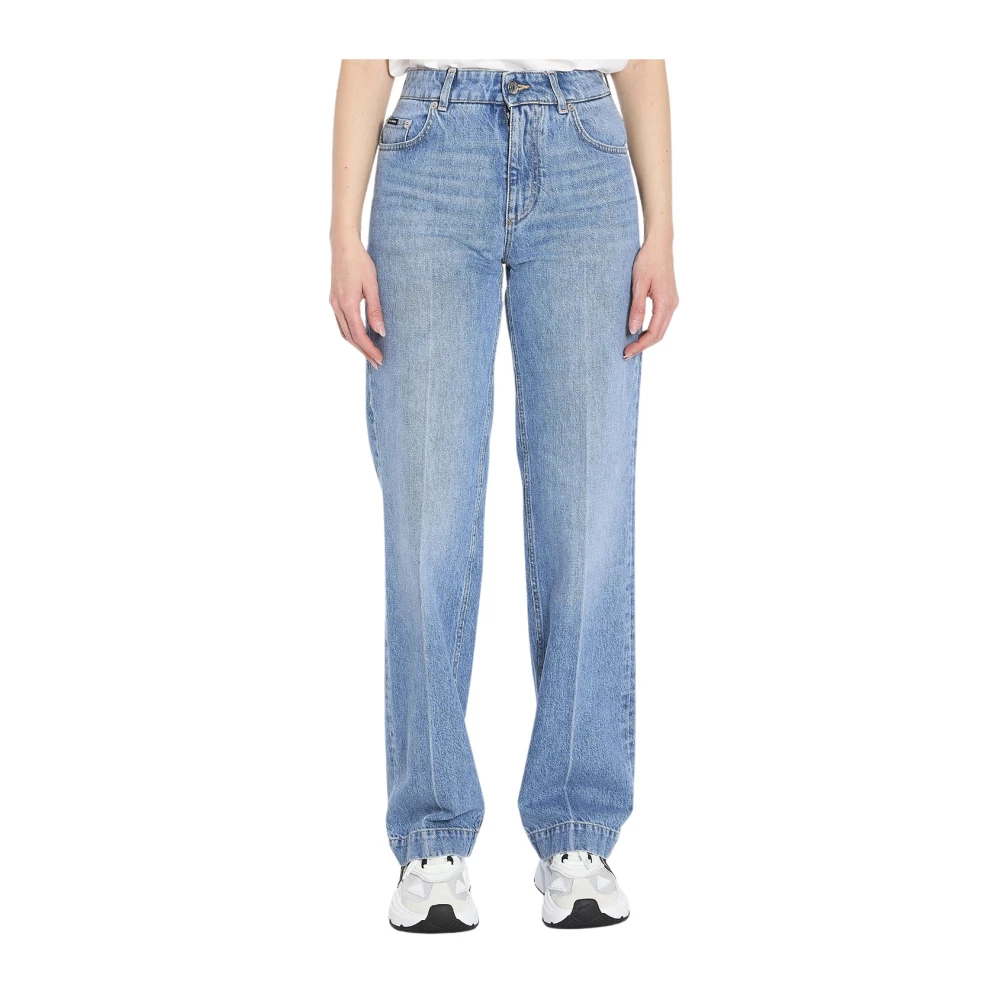 Dolce & Gabbana Damen Blau Stylische Hosen Für Männer Und
