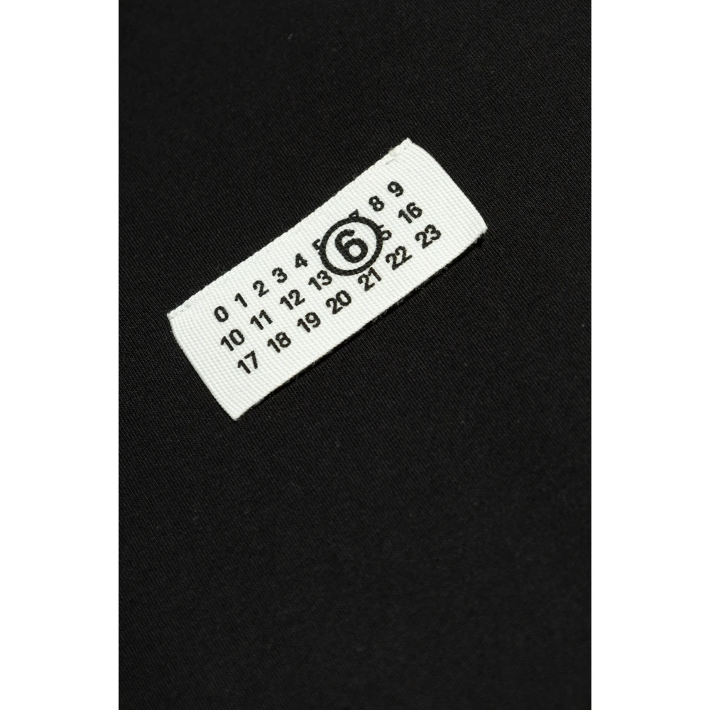 MM6 Maison Margiela T-shirt met logopatch Black Heren