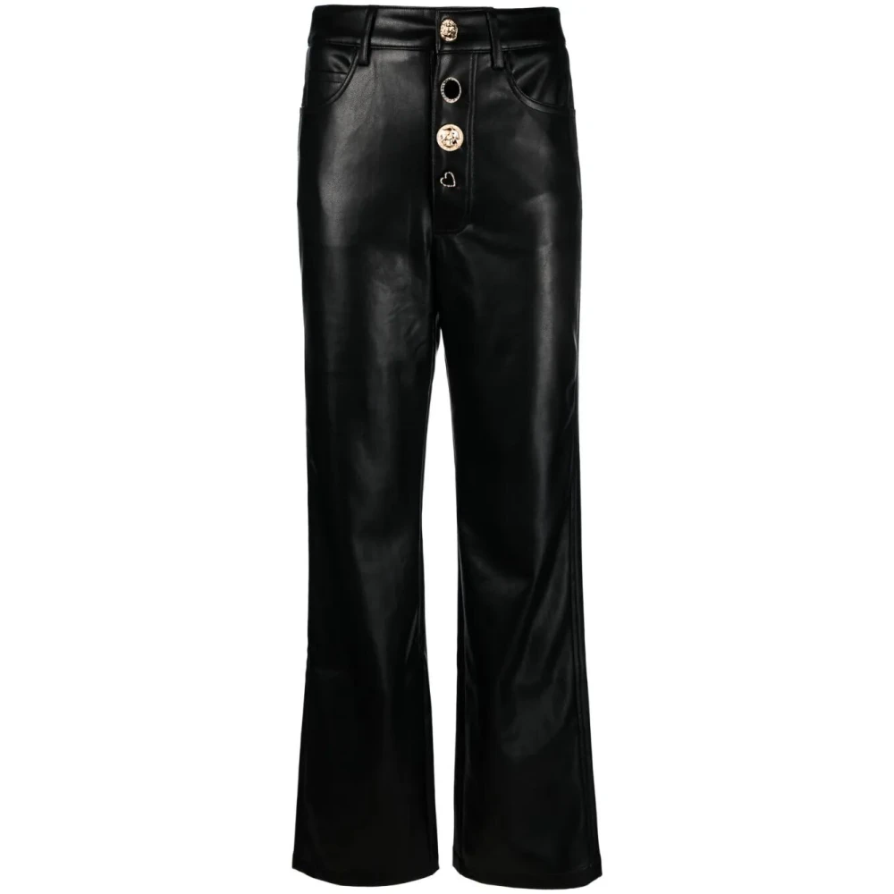 Rotate Birger Christensen Wijde broek Black Dames