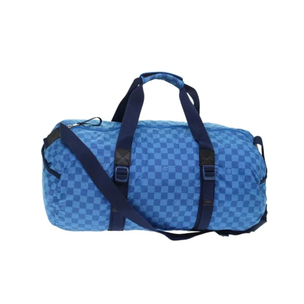 Pre-owned Blå nylon Louis Vuitton Travel Bag