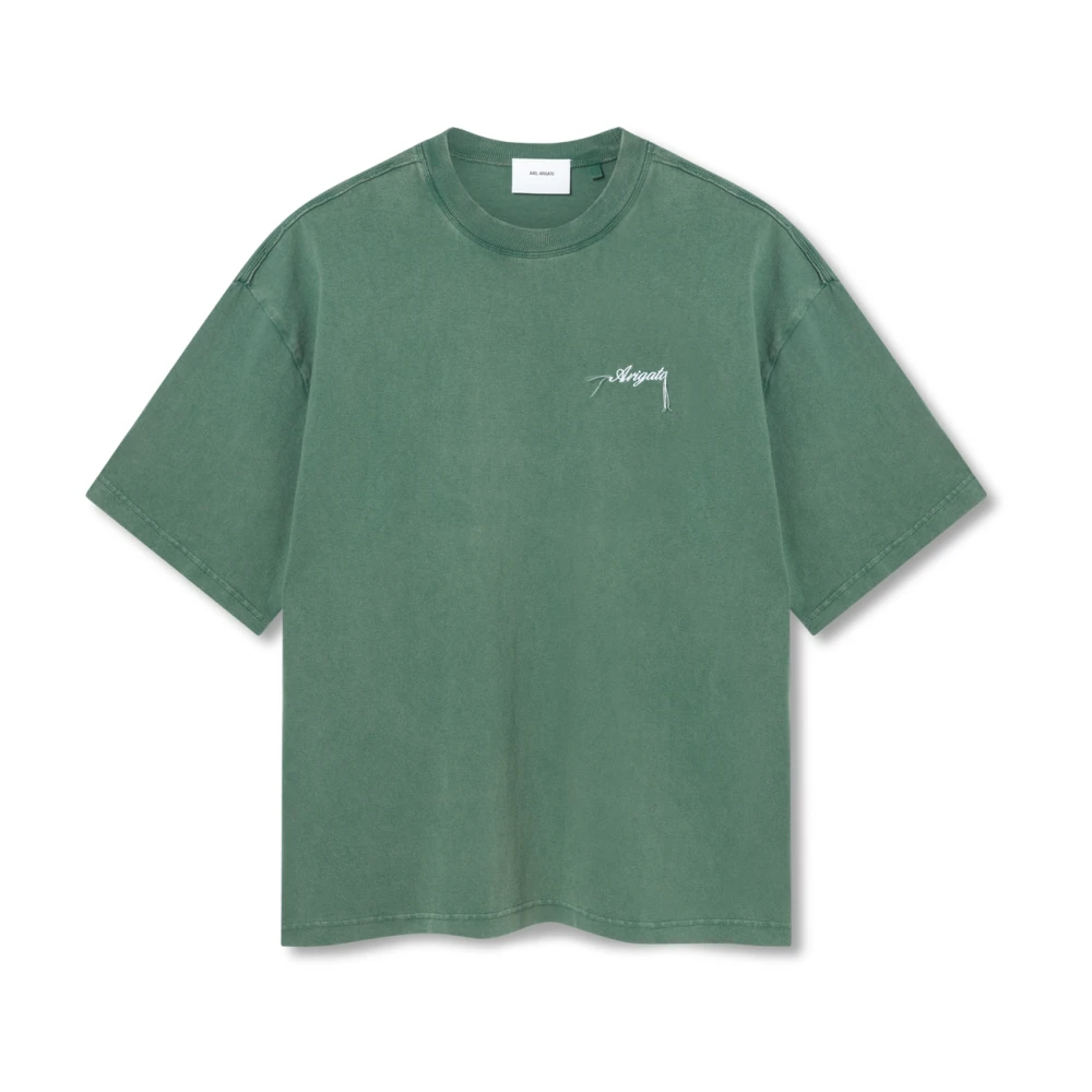 Axel Arigato Eer Gewassen T-shirt Green Heren
