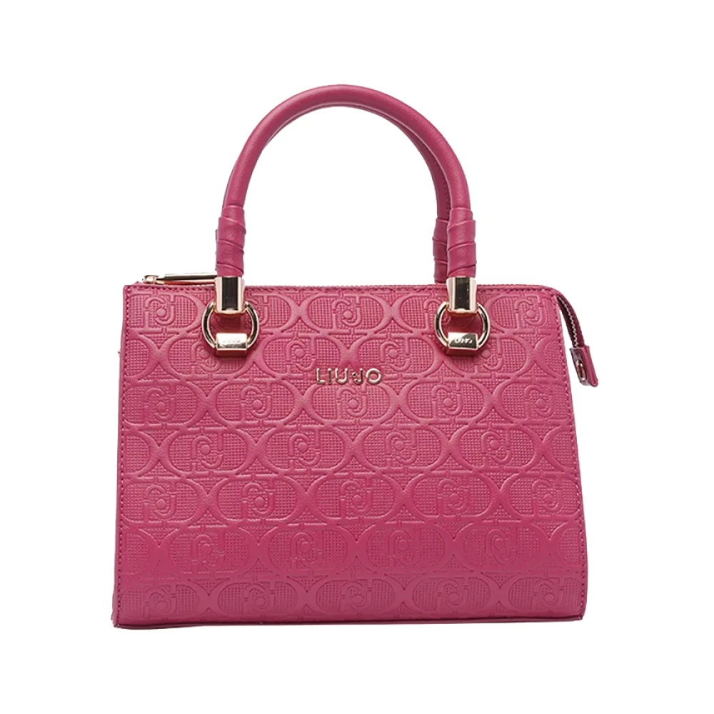Liu Jo Chique Fuchsia Handtas met Gouden Details Pink Dames