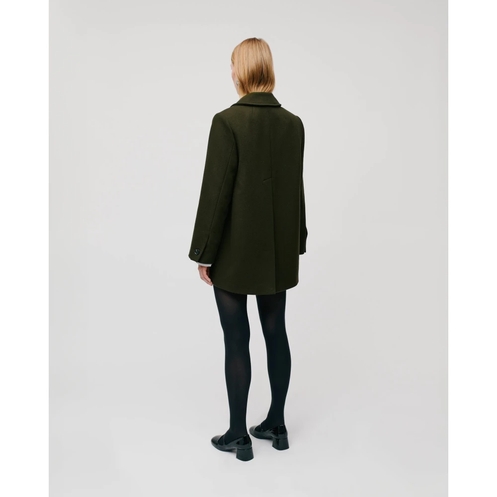 IVY OAK Oversized Boxy Winterjas Green Dames