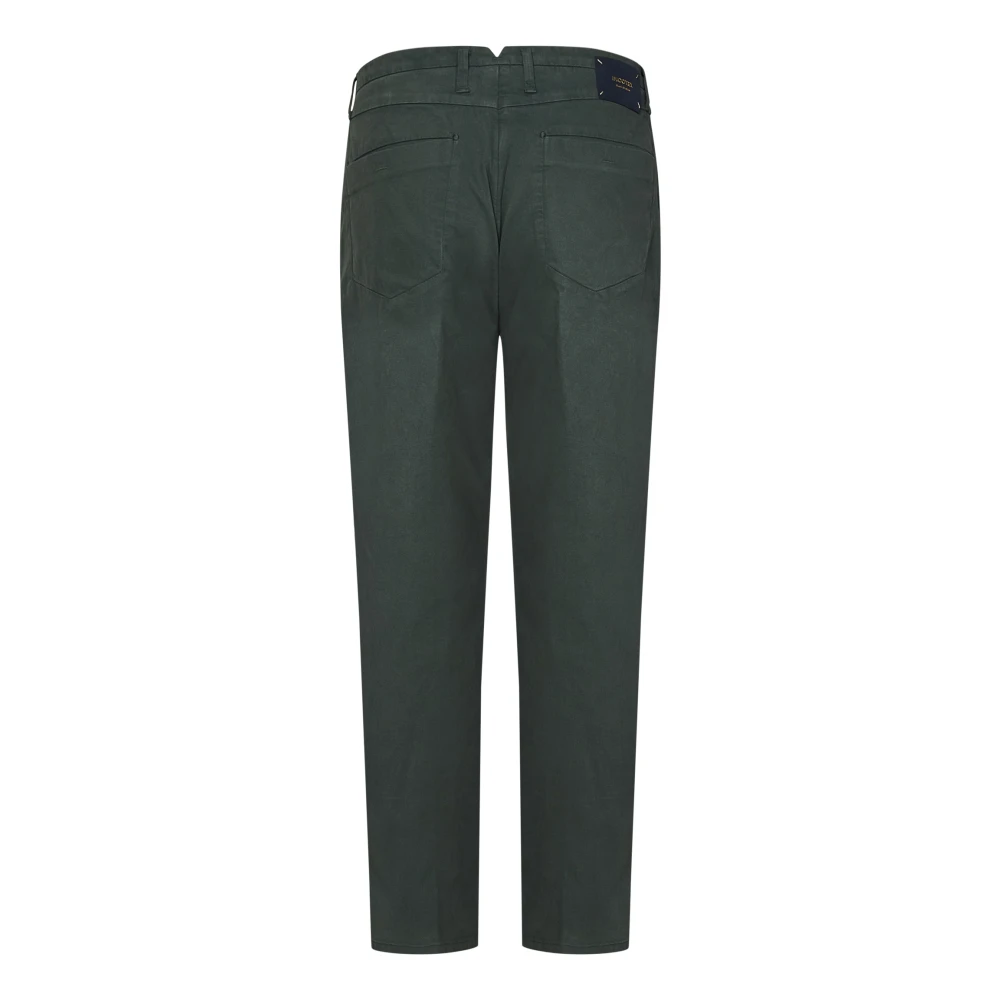 Incotex Groene Chino Broek Aw24 Green Heren
