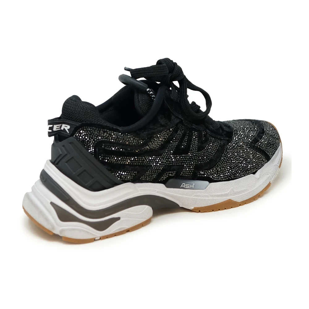 Ash Zwarte Strass Race Sneakers Black Dames