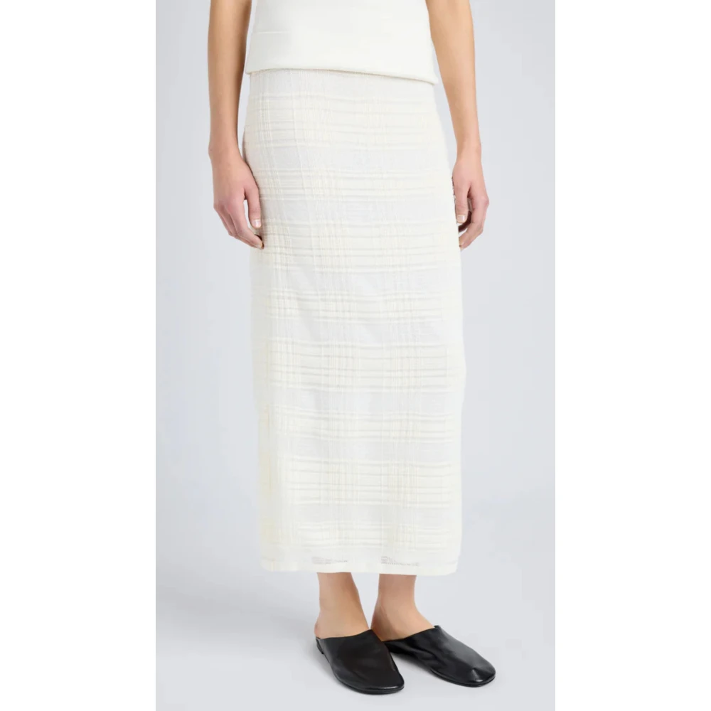 Proenza Schouler Geruite Gebreide Elsa Rok White Dames