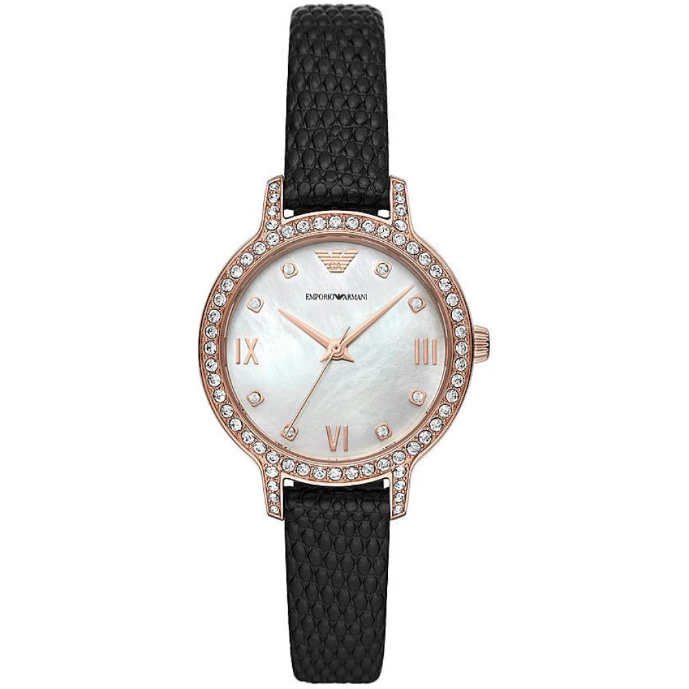 Emporio Armani Women's Leather Strap Watch