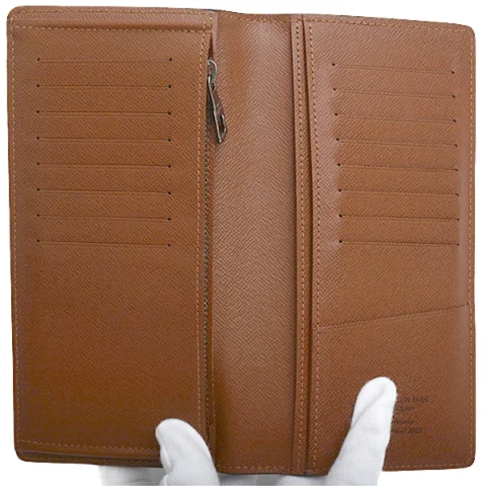 Louis Vuitton Vintage Pre-owned Canvas wallets Gray Heren