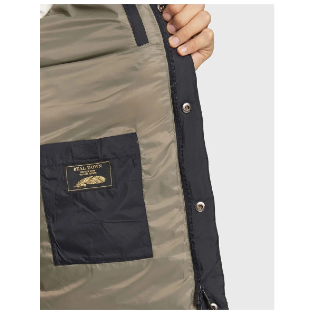 aeronautica militare Gewatteerde donsjas Blue Heren