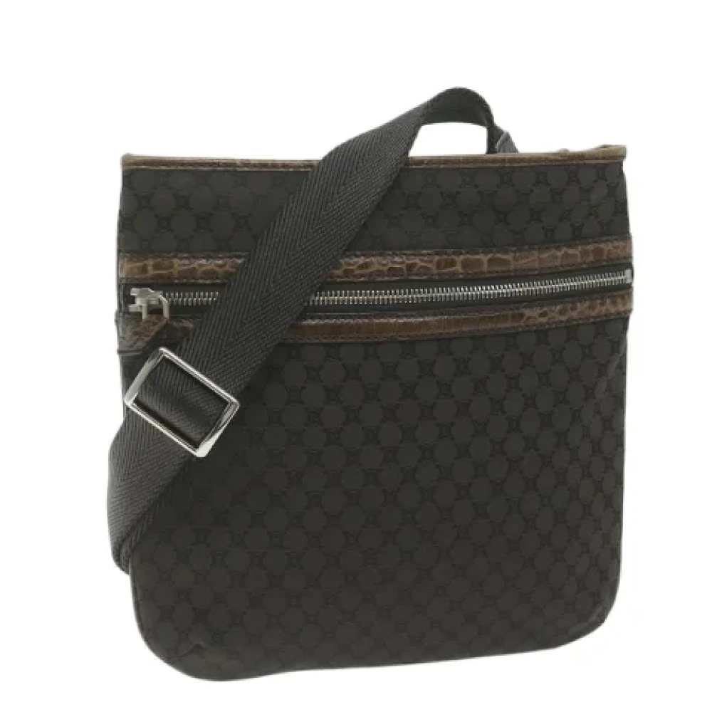 Celine Vintage Pre-owned Canvas shoulder-bags Brown Dames