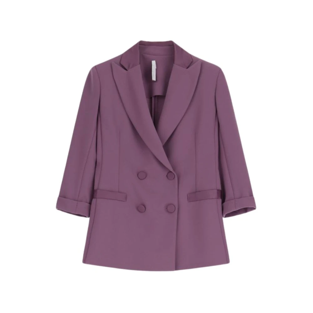 Imperial Elegante double-breasted blazer Purple Dames