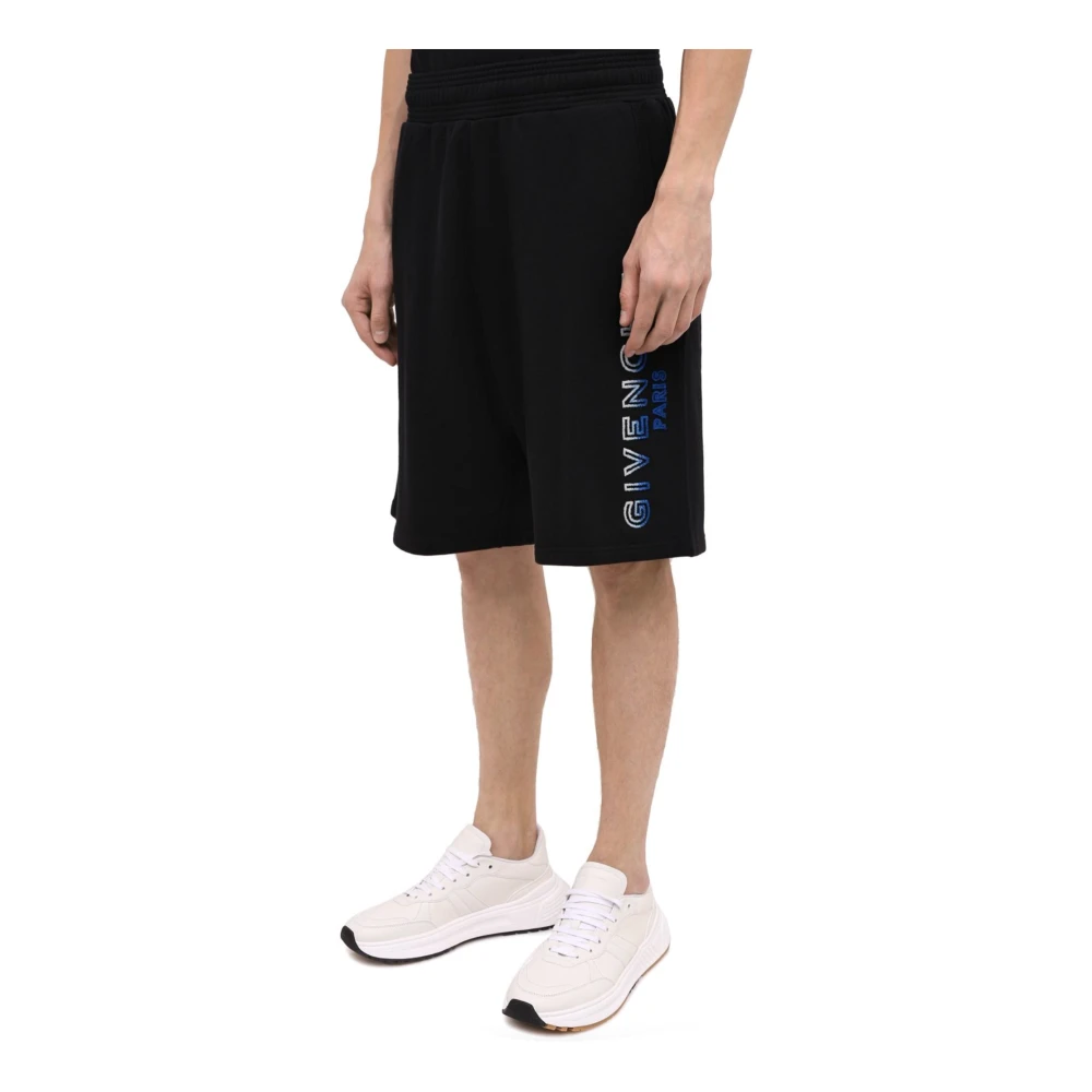 Givenchy Logo Track Shorts Black Heren