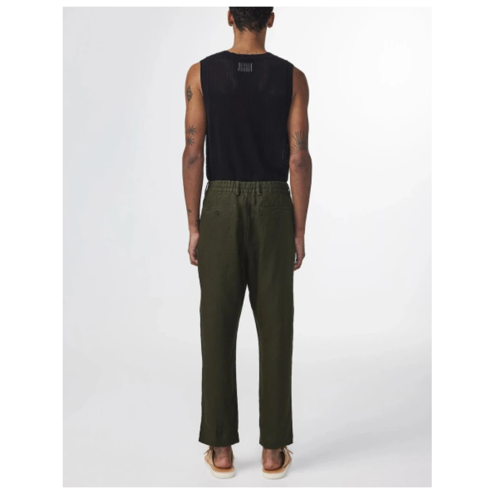 Nn07 Heren Linnen Billie Broek Green Heren