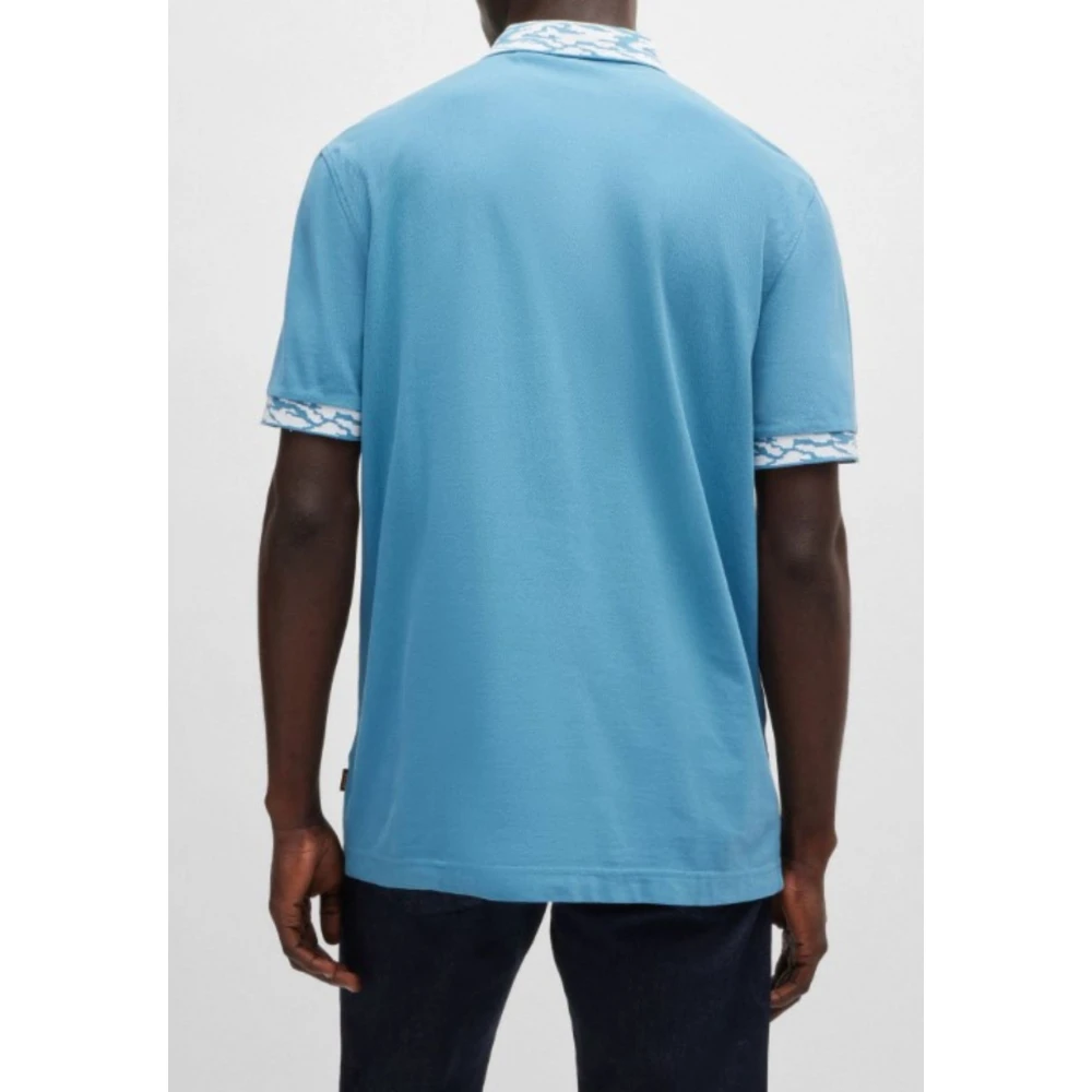 Hugo Boss Ocean Detail Polo Blue Heren