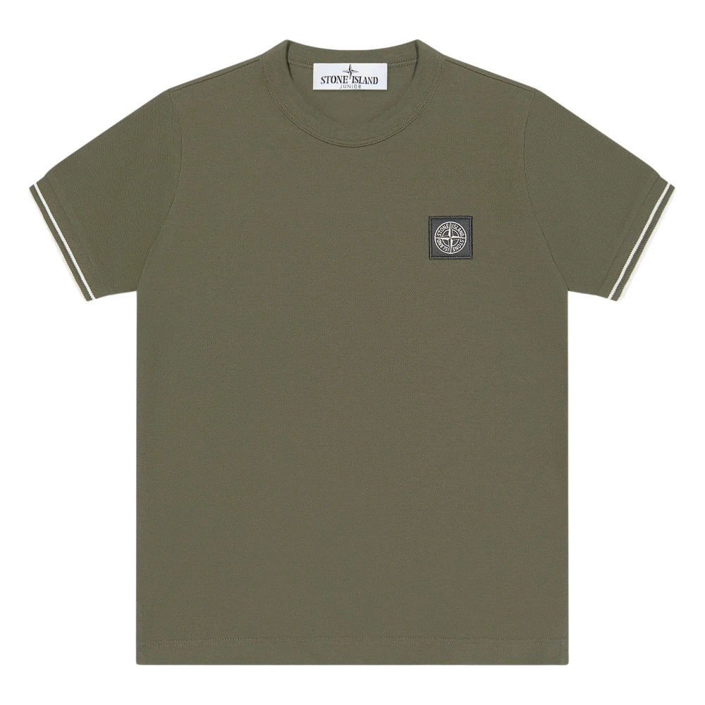 Stone Island Boys Green Compass Logo T-Shirt Size 2 Y