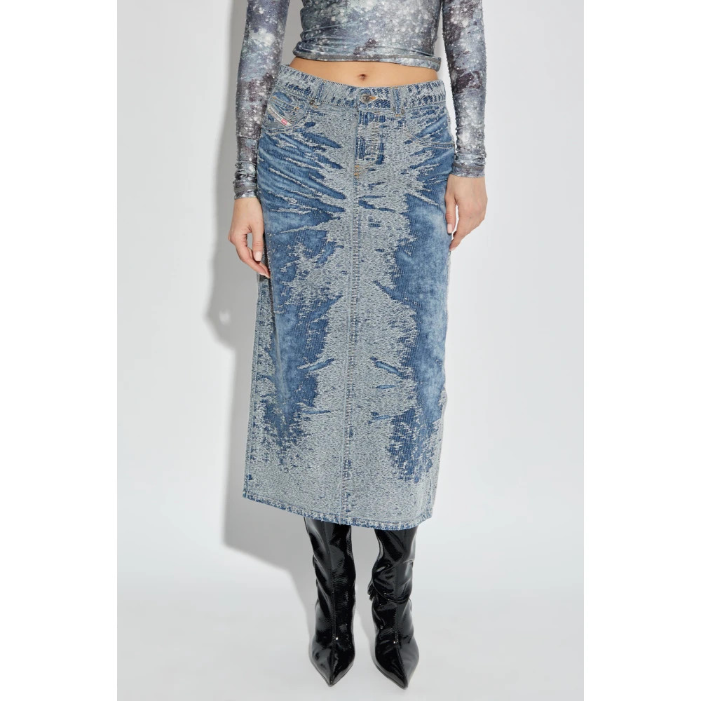 Diesel Rok De-Skye-S Blue Dames