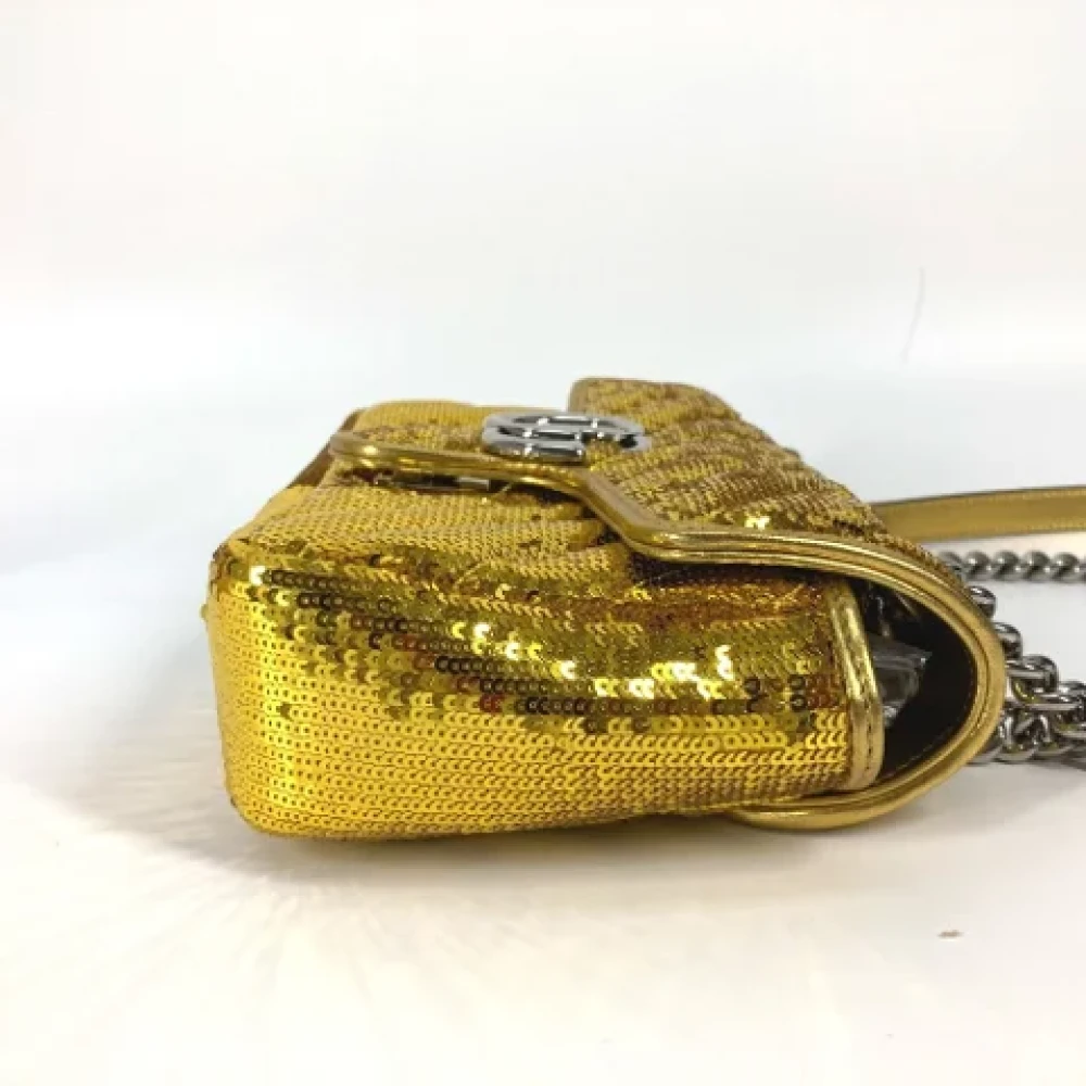 Gucci Vintage Pre-owned Fabric gucci-bags Yellow Dames