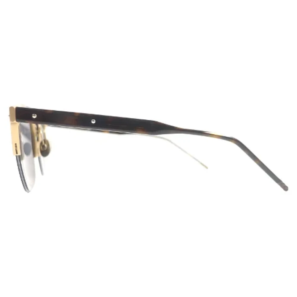 Bottega Veneta Vintage Pre-owned Metal sunglasses Yellow Dames