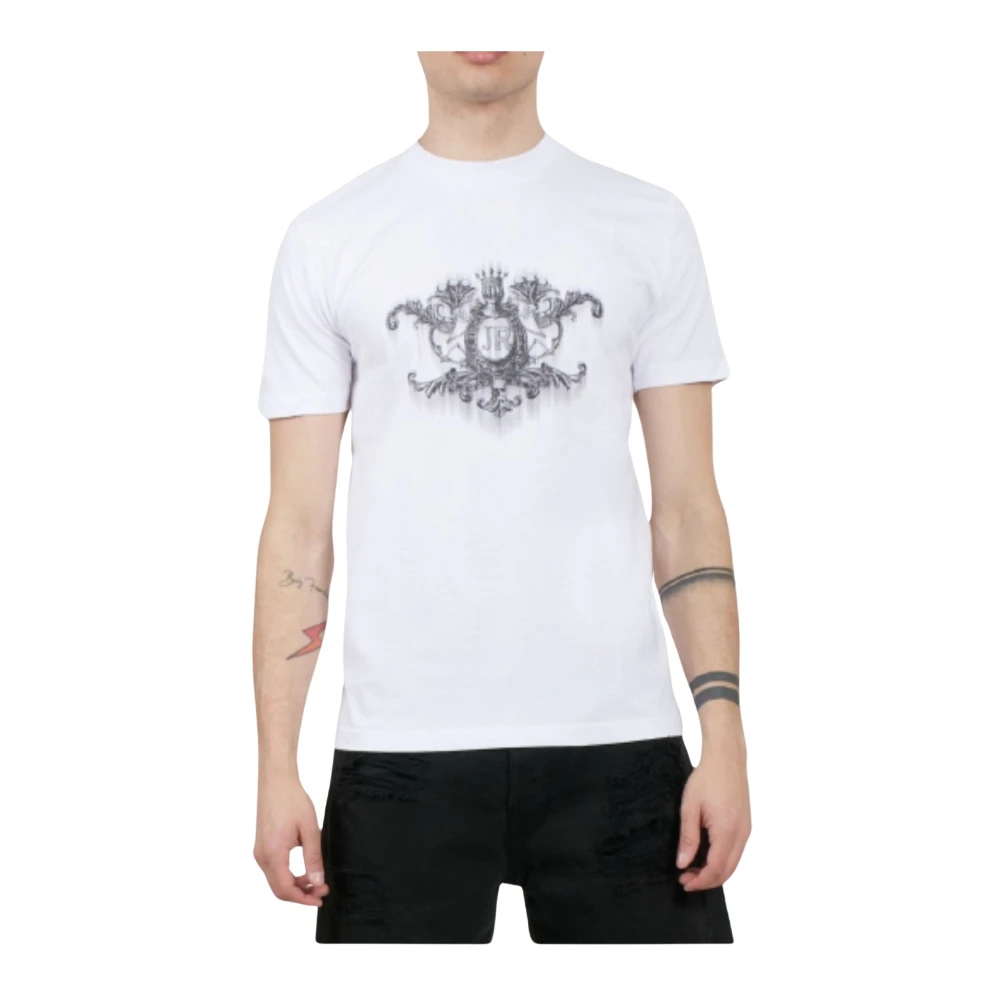John Richmond Heren Engel T-Shirt White Heren